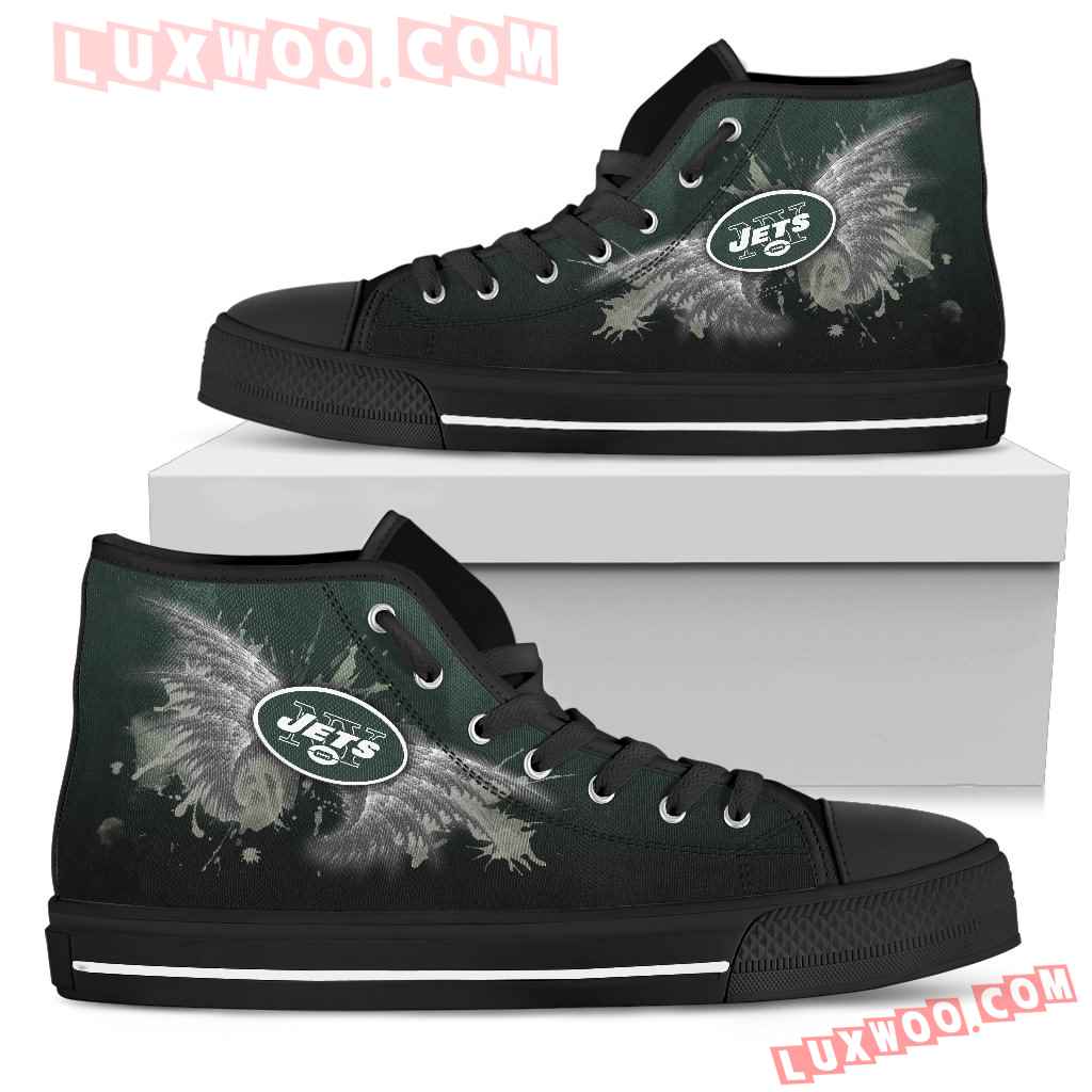Angel Wings New York Jets High Top Shoes