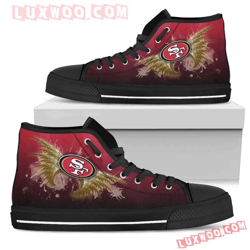 Angel Wings San Francisco 49ers High Top Shoes