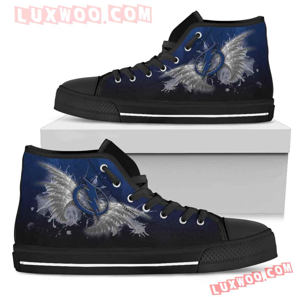 Angel Wings Tampa Bay Lightning High Top Shoes