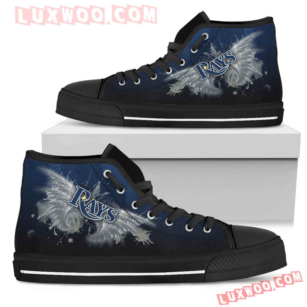 Angel Wings Tampa Bay Rays High Top Shoes