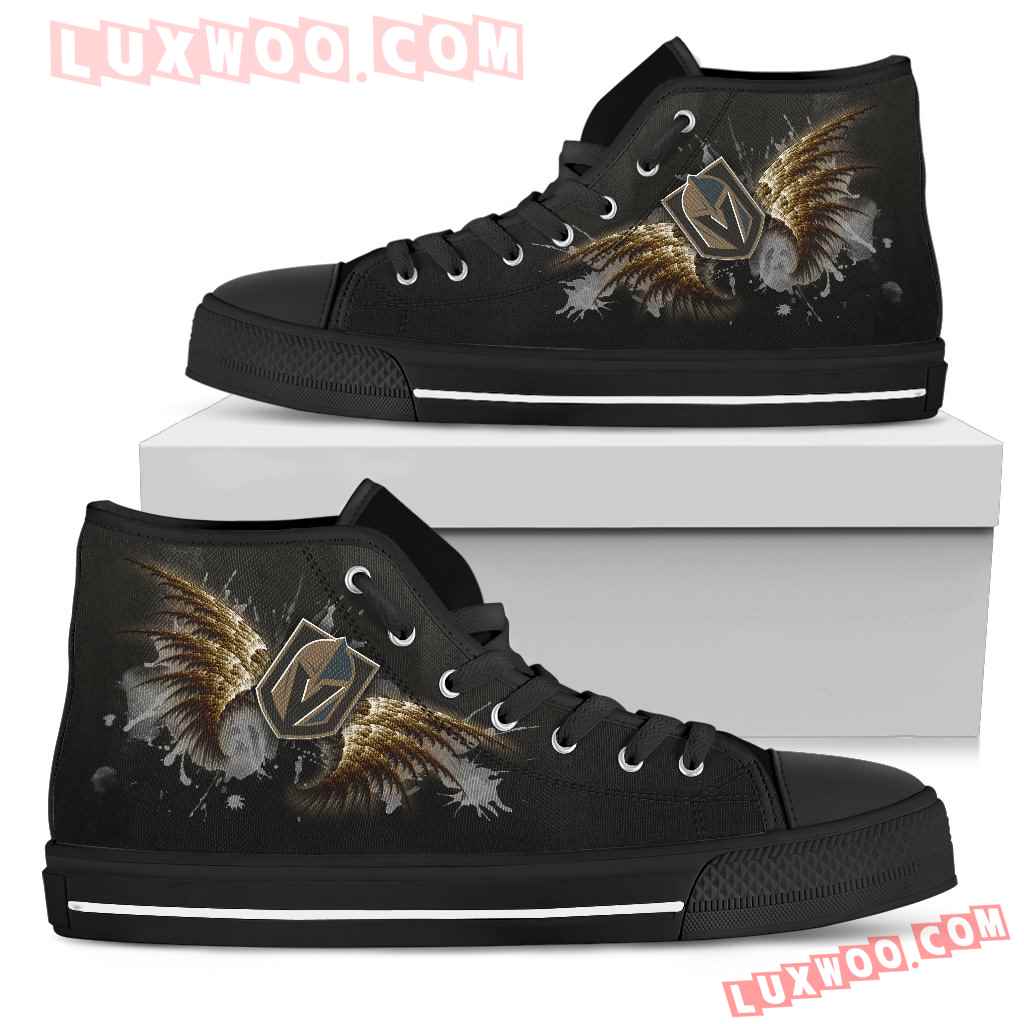 Angel Wings Vegas Golden Knights High Top Shoes