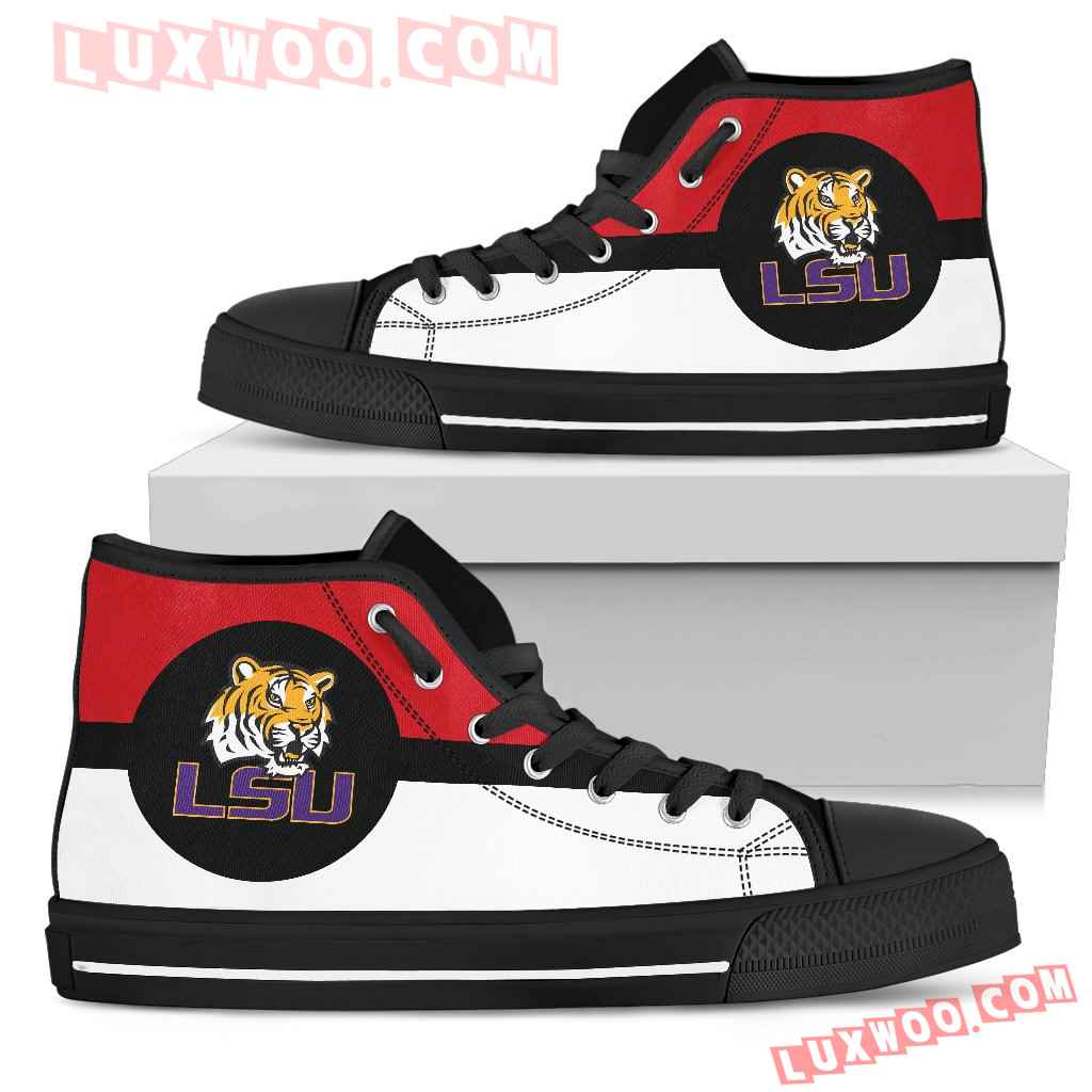 Bright Colours Open Sections Great Logo Lsu Tigers High Top Shoes
