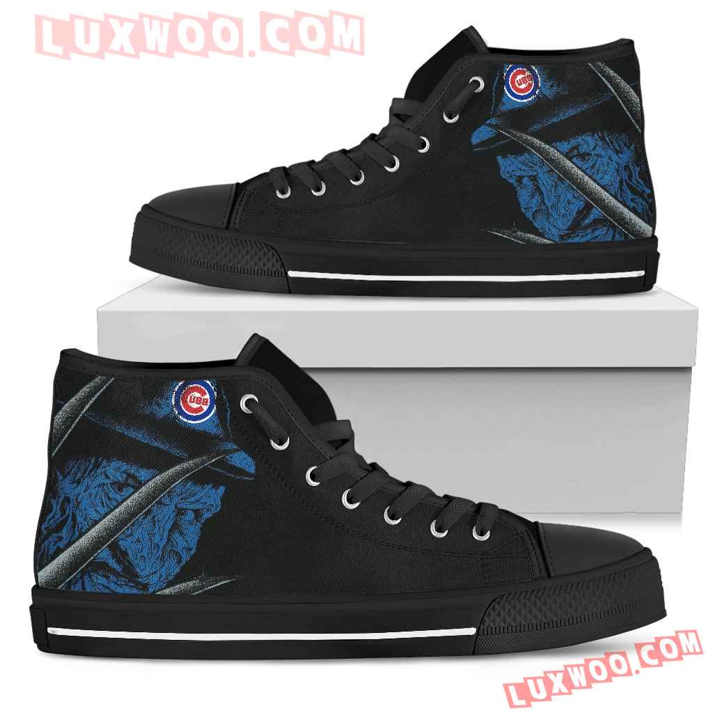 Chicago Cubs Nightmare Freddy Colorful High Top Shoes