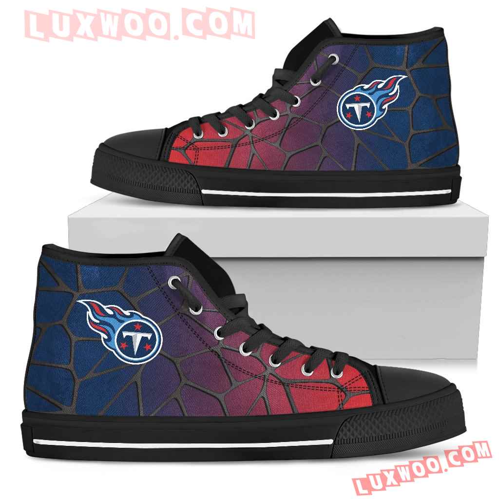 Colors Air Cushion Tennessee Titans Gradient High Top Shoes