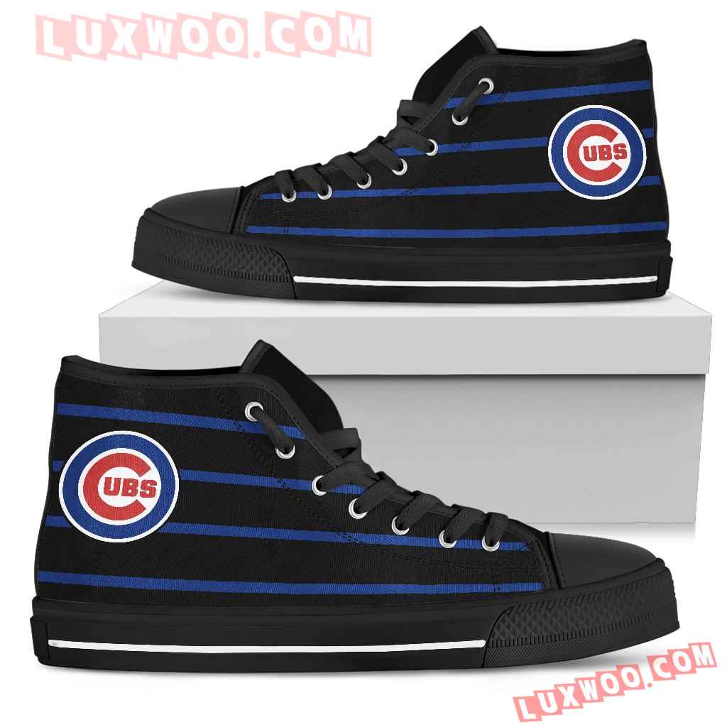Edge Straight Perfect Circle Chicago Cubs High Top Shoes
