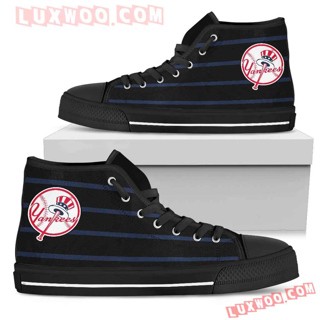 Edge Straight Perfect Circle New York Yankees High Top Shoes