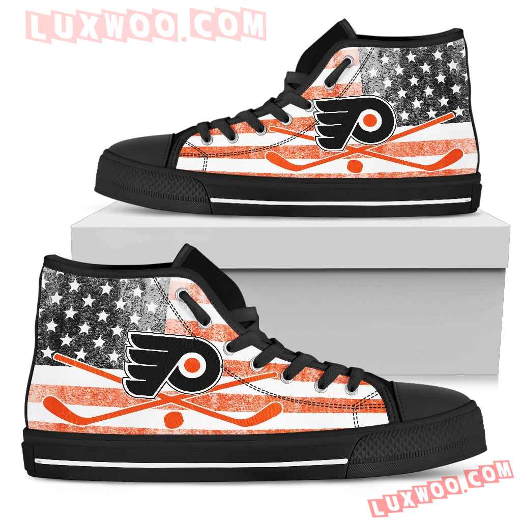 Flag Rugby Philadelphia Flyers High Top Shoes
