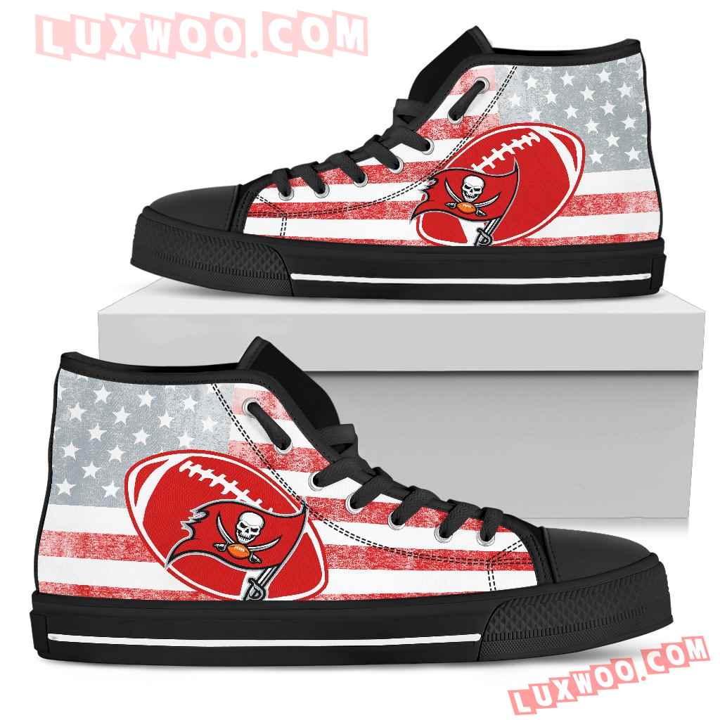 Flag Rugby Tampa Bay Buccaneers High Top Shoes