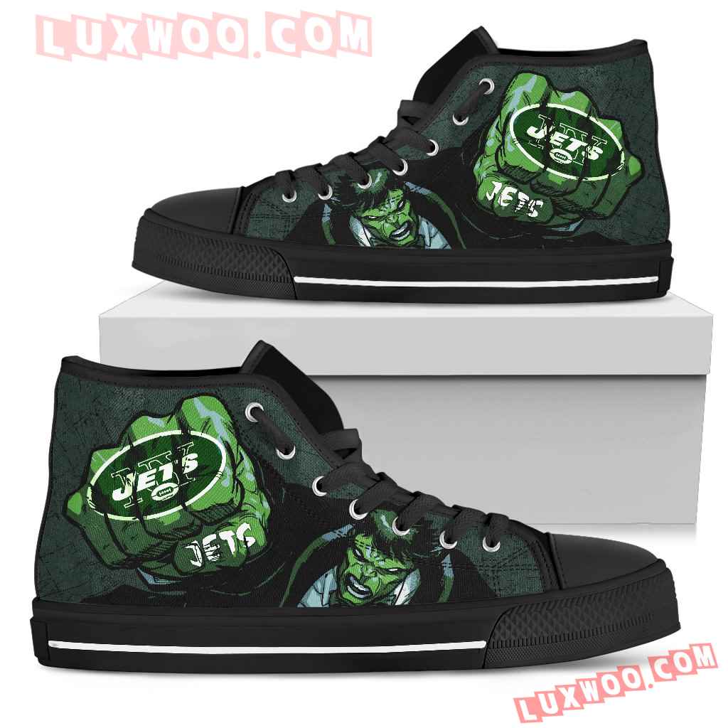 Hulk Punch New York Jets High Top Shoes
