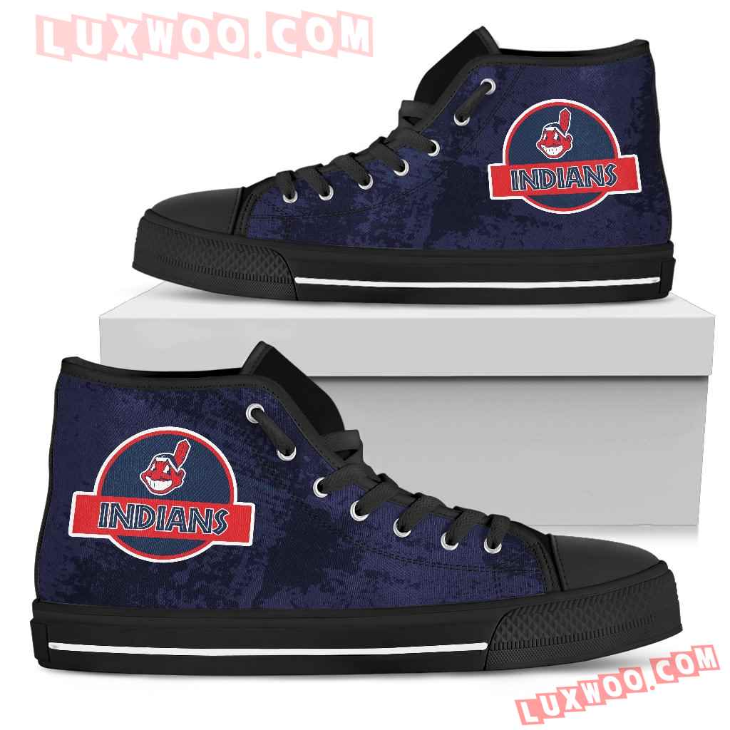 Jurassic Park Cleveland Indians High Top Shoes