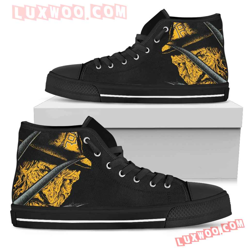Pittsburgh Pirates Nightmare Freddy Colorful High Top Shoes