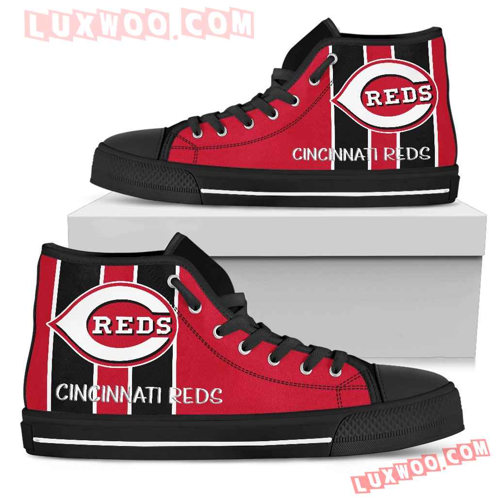 Steaky Trending Fashion Sporty Cincinnati Reds High Top Shoes