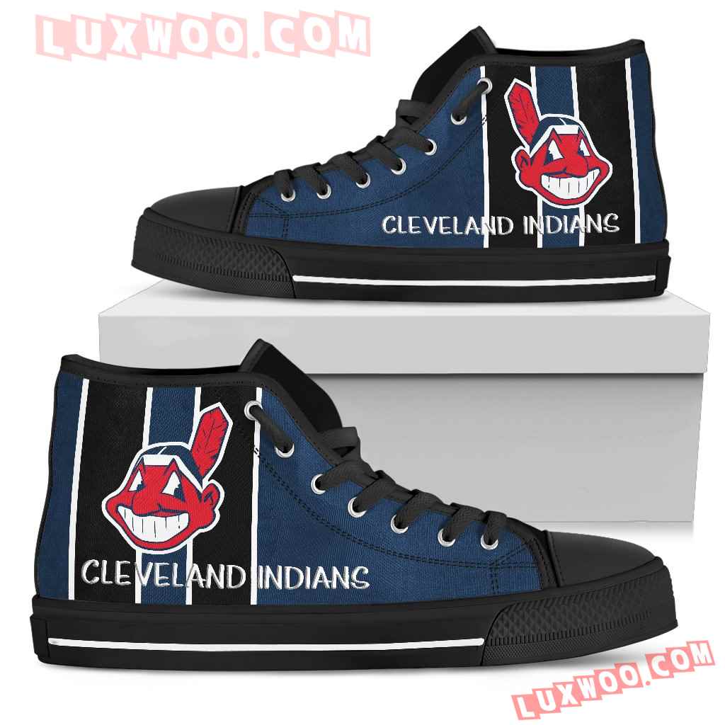 Steaky Trending Fashion Sporty Cleveland Indians High Top Shoes