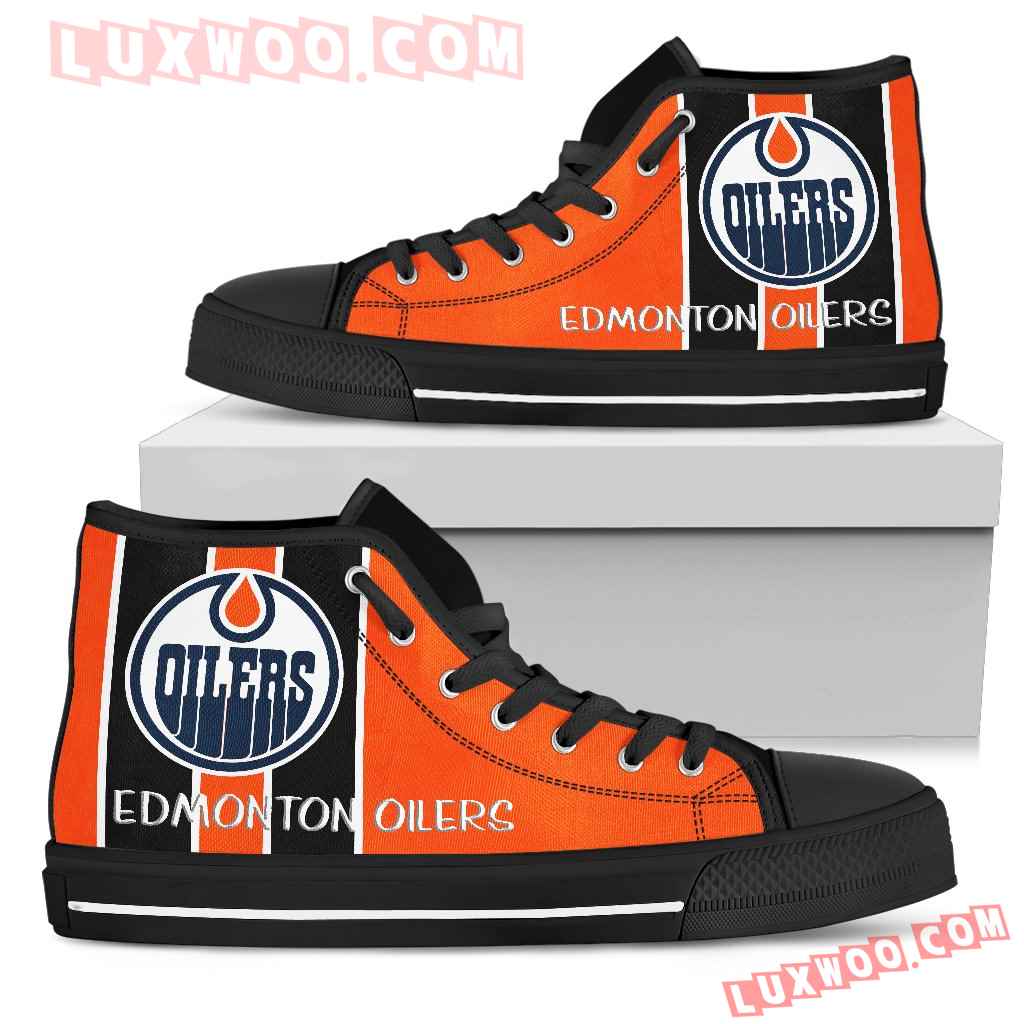 Steaky Trending Fashion Sporty Edmonton Oilers High Top Shoes