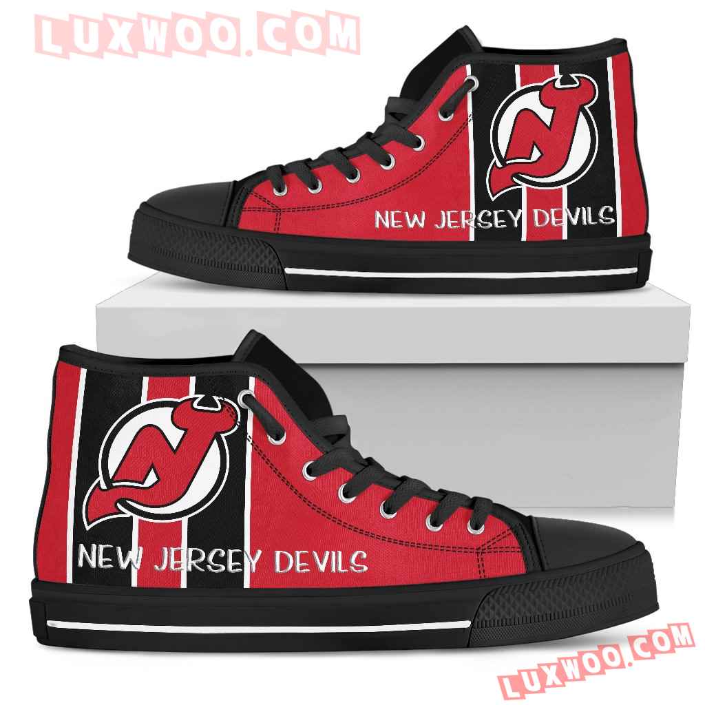 Steaky Trending Fashion Sporty New Jersey Devils High Top Shoes