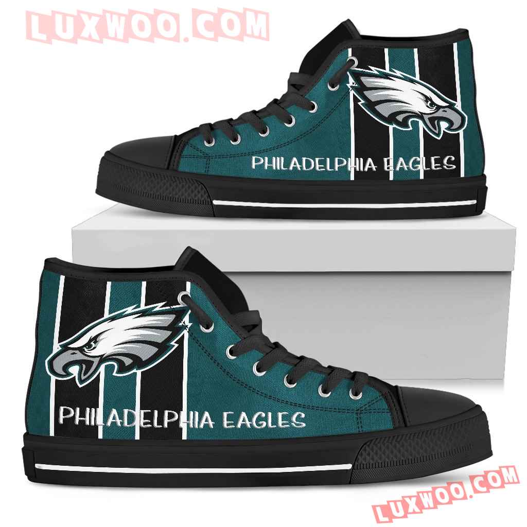 Steaky Trending Fashion Sporty Philadelphia Eagles High Top Shoes