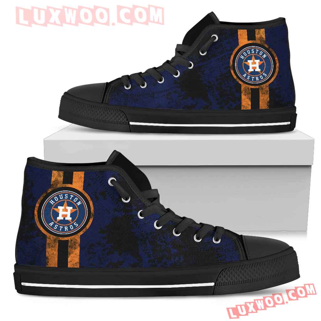 Triple Stripe Bar Dynamic Houston Astros High Top Shoes