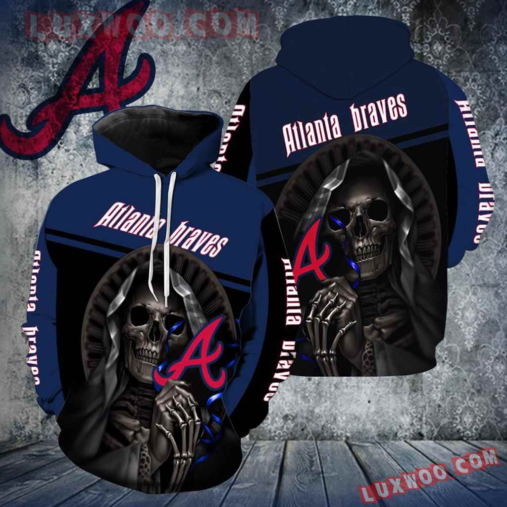 Atlanta Braves Skull New Full Over Print V1365