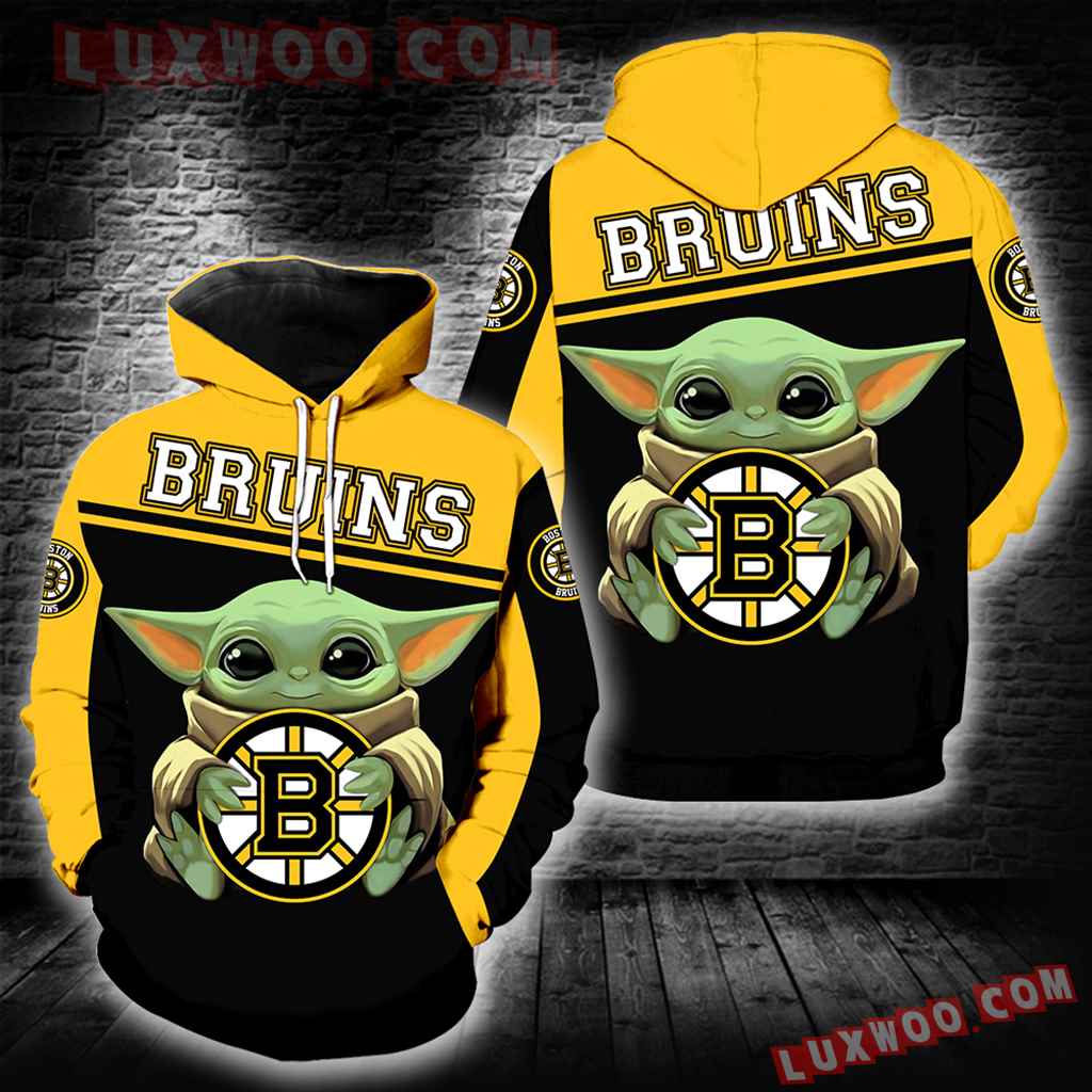 Boston Bruins Baby Yoda New Full All Over Print K1341
