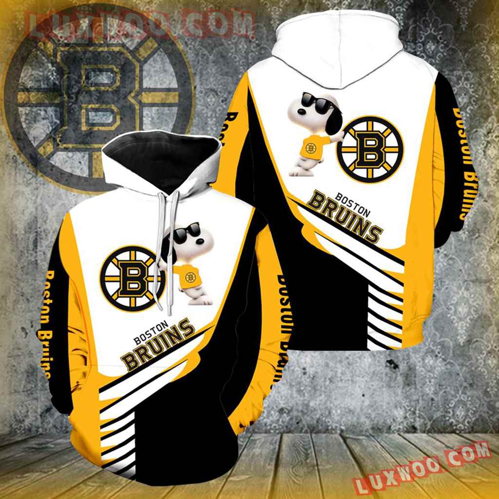 Boston Bruins Snoopy New Full Over Print V1330