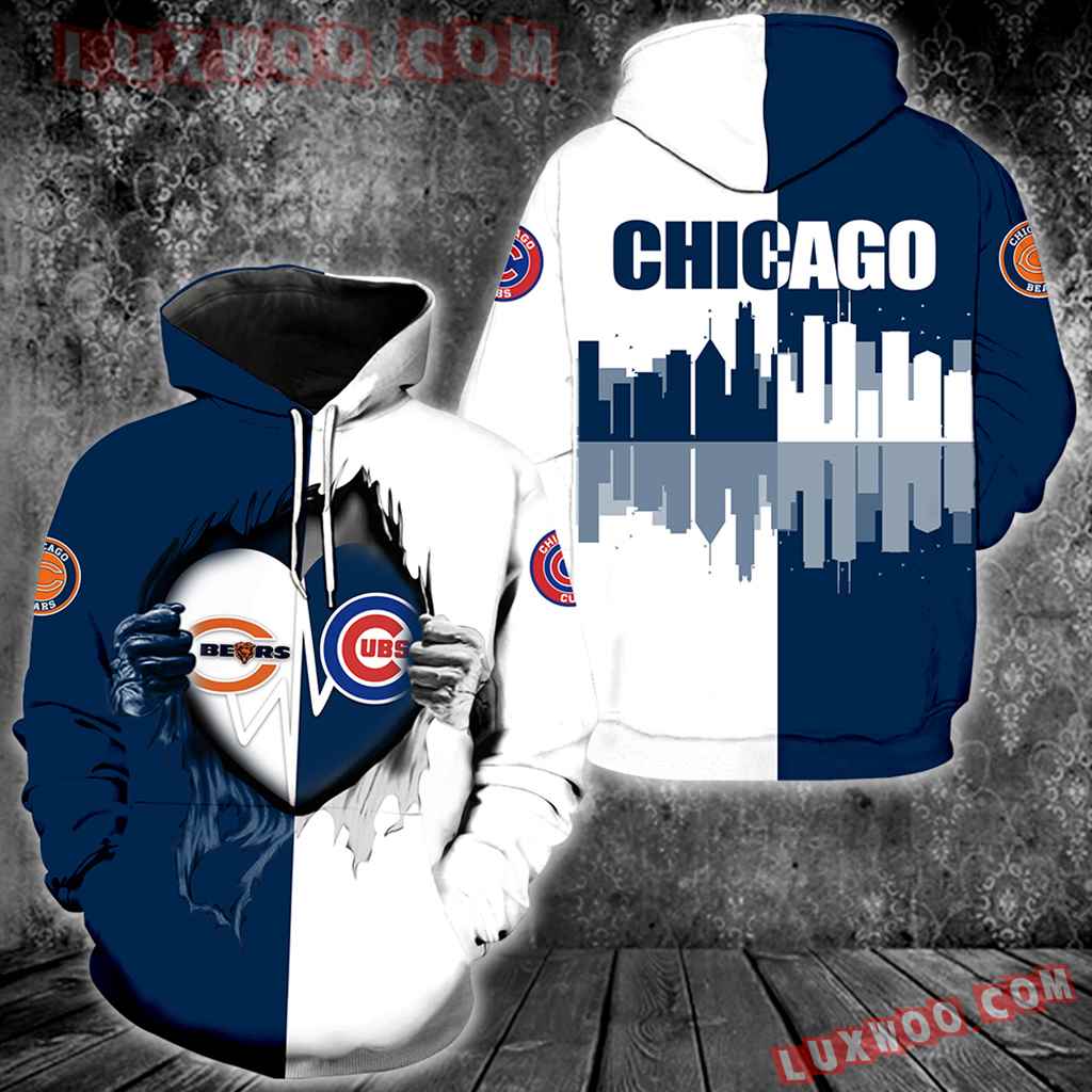 Chicago Bears Chicago Cubs All Over Print V1173