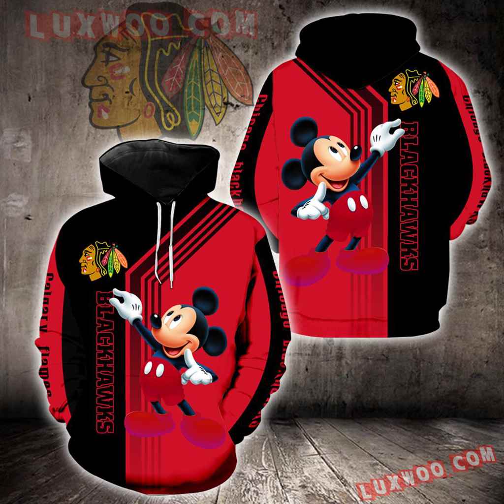 Chicago Blackhawks Mickey Mouse New Full All Over Print V1524