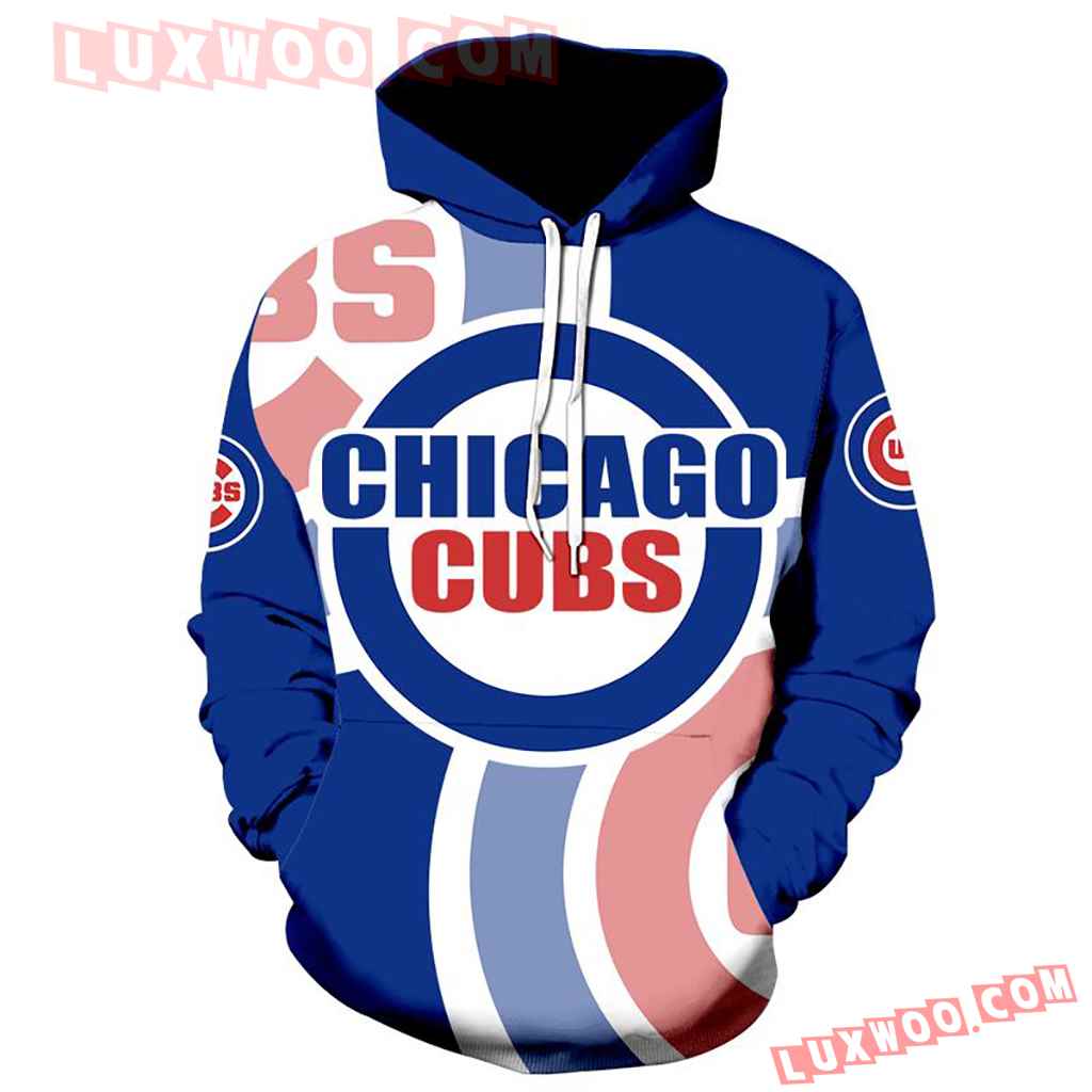 MLB Chicago Cubs Blue Hoodie, Zip Hoodie 3D All Over Print