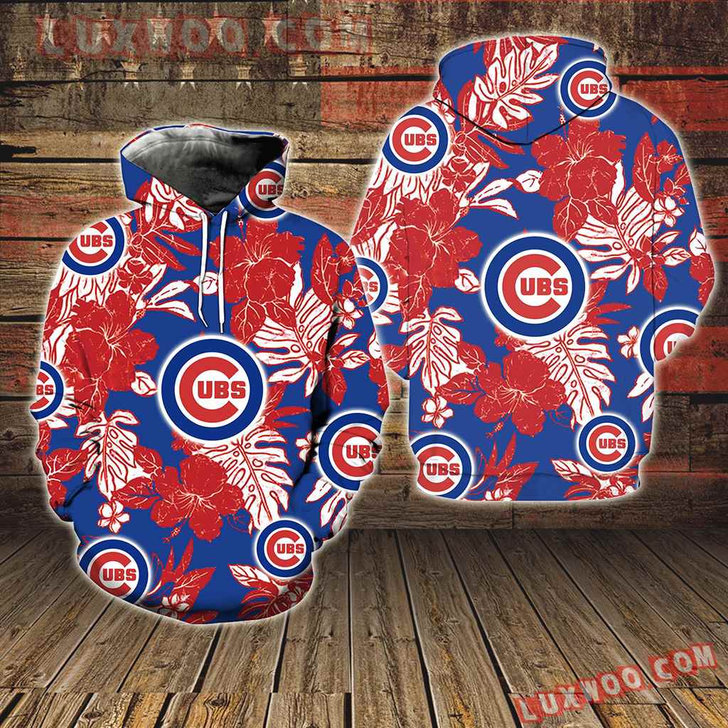 Chicago Cubs Hawaiian Tropical Flower New Full All Over Print V1577