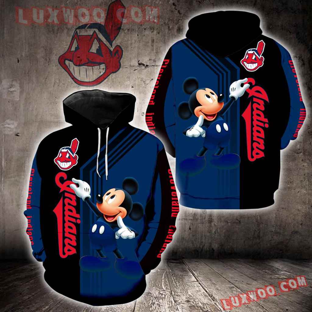 Cleveland Indians Mickey Mouse New Full All Over Print K1381