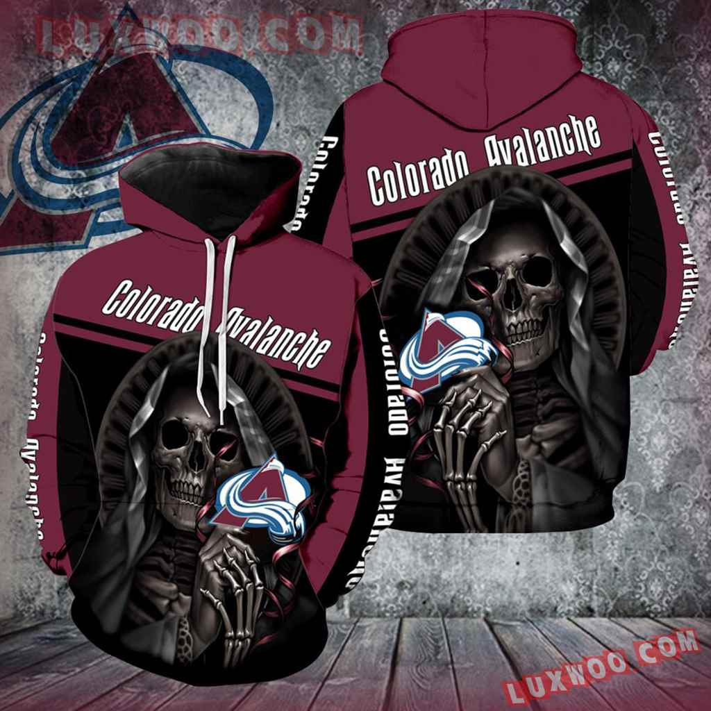 Colorado Avalanche Skull Full Over Print V1208