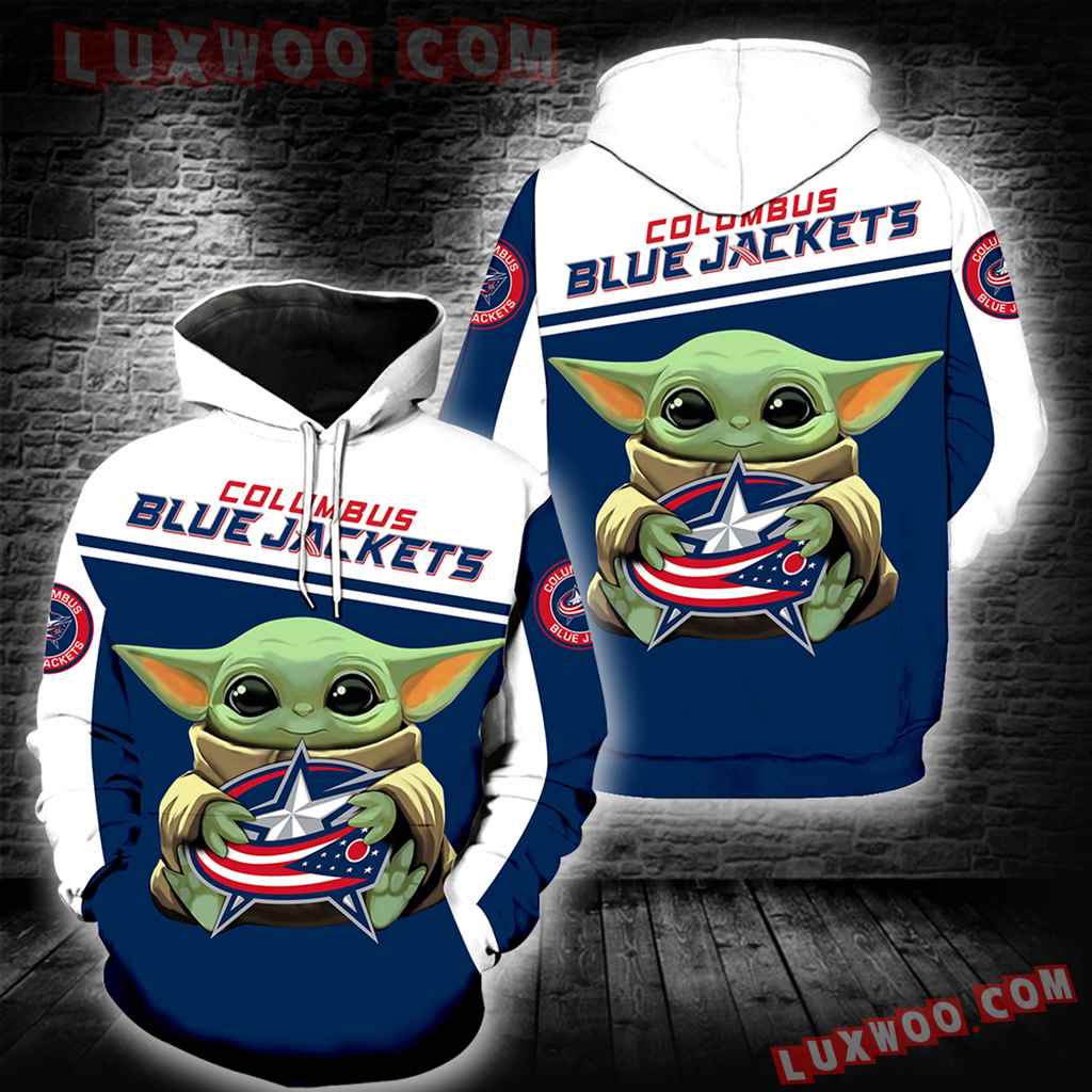 Columbus Blue Jackets Baby Yoda New Full All Over Print K1379