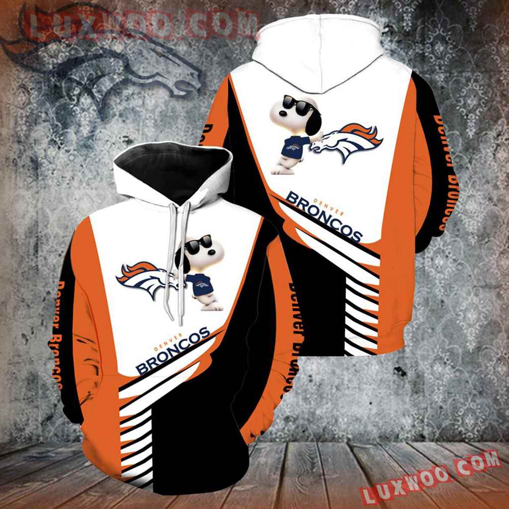 Denver Broncos Snoopy New Full Over Print K1110 Plus Size Up To 5xl