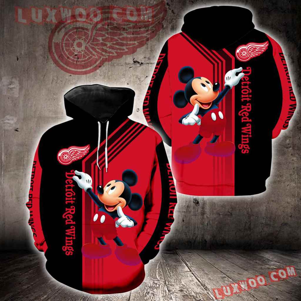 Detroit Red Wings Mickey Mouse New Full All Over Print V1541