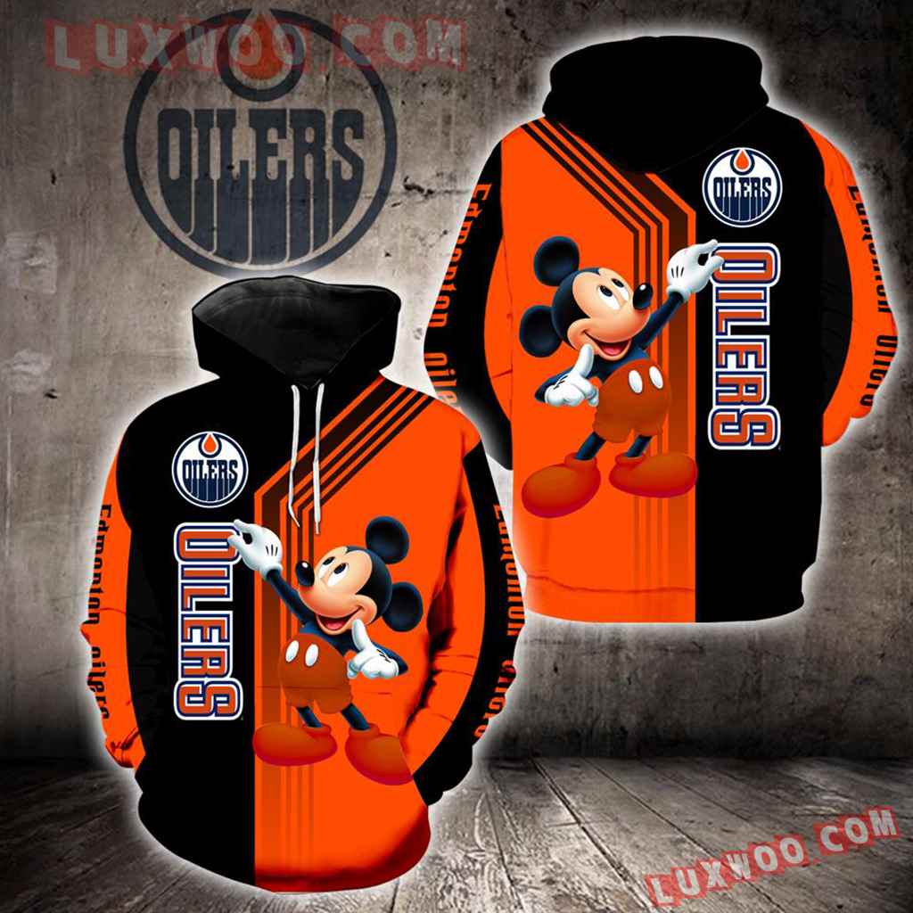Edmonton Oilers Mickey Mouse New Full All Over Print V1515