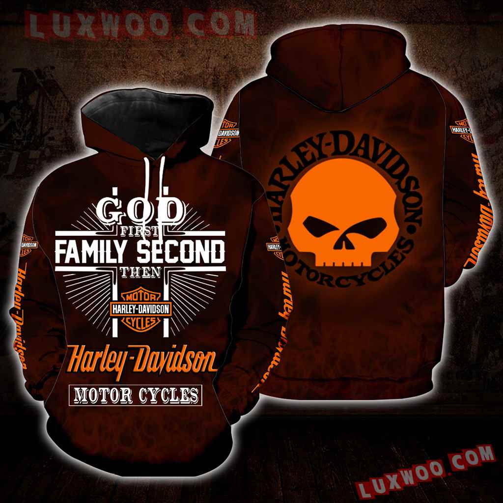 God First Family Second Then Harley Davidson Full All Over Print S1392