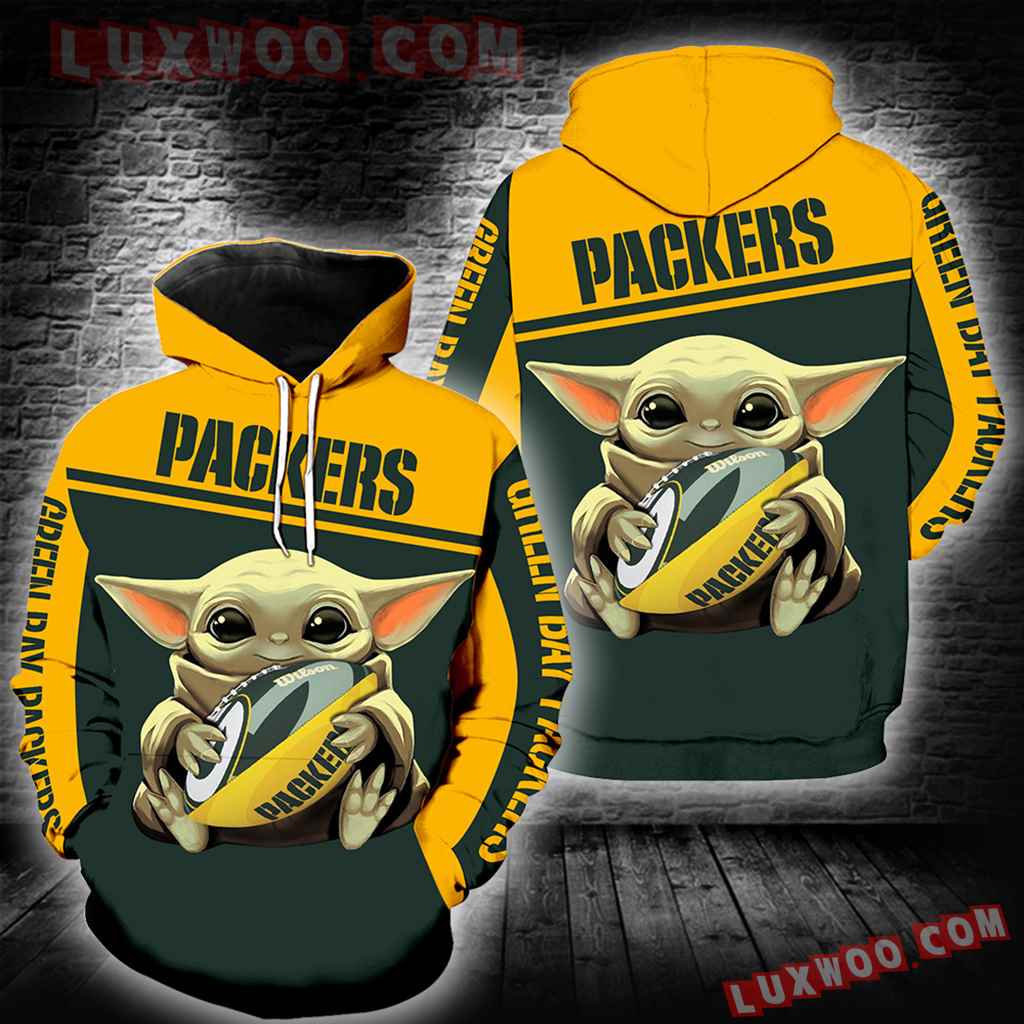 Green Bay Packers Baby Yoda New Full All Over Print K1264