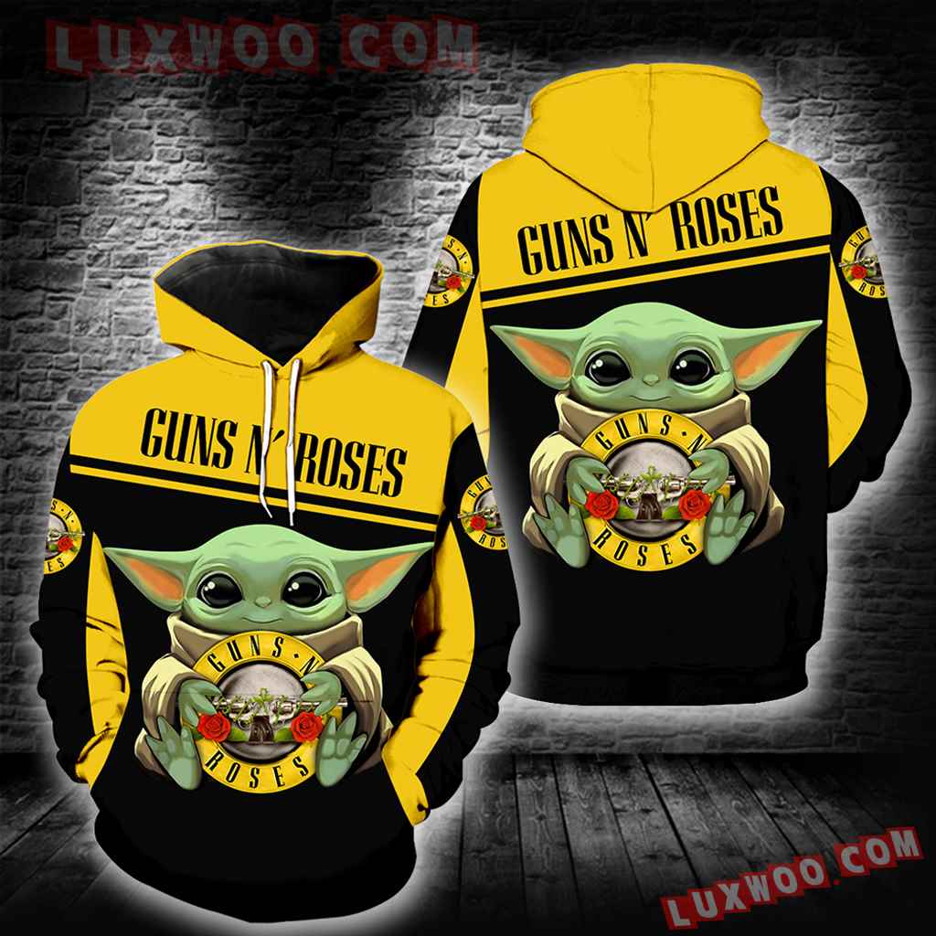 Guns N Roses Baby Yoda New Full All Over Print K1391 Plus Size Up To 5xl