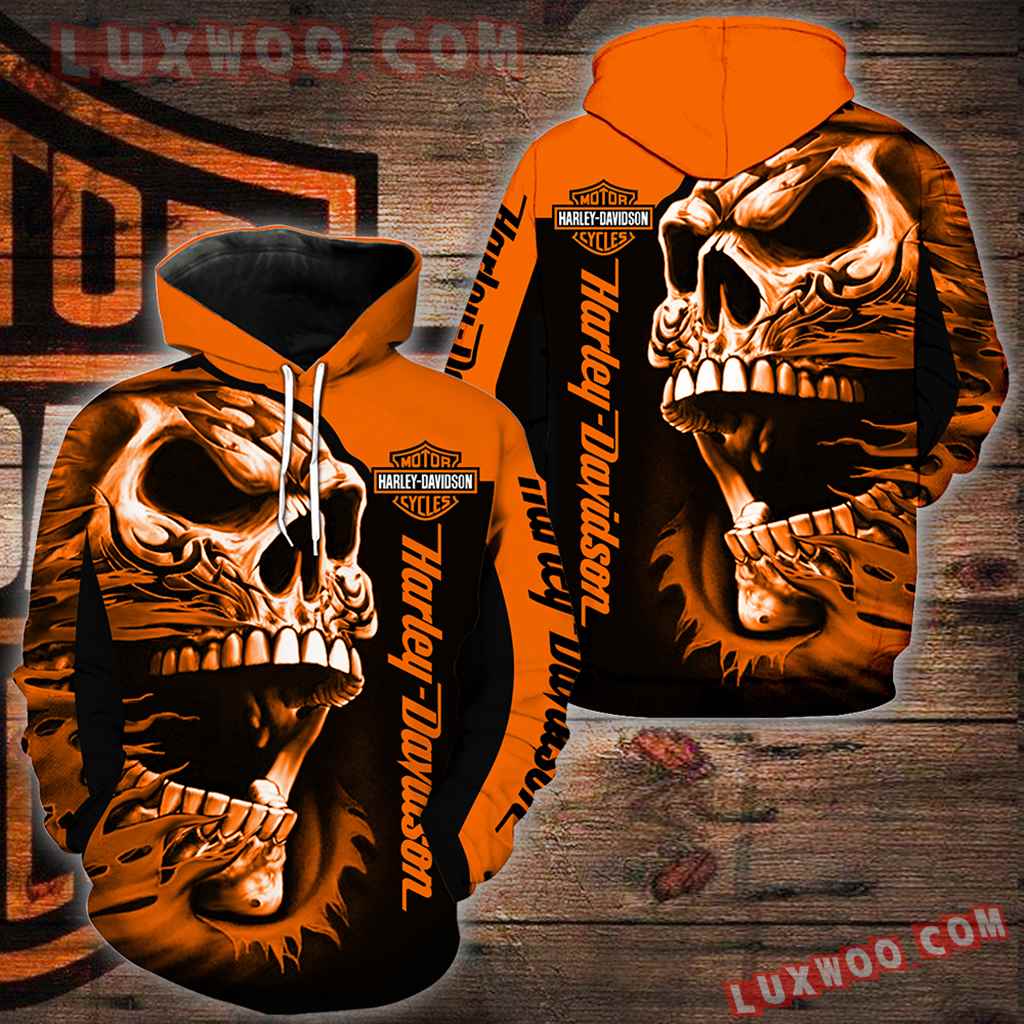 Harley Davidson New Skull Full All Over Print S1101 - Luxwoo.com