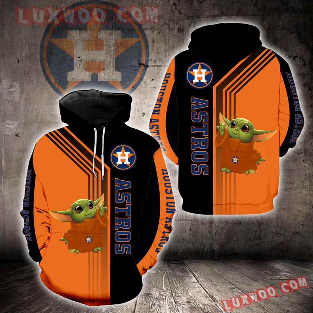 Houston Astros Baby Yoda Green New Full All Over Print K1275