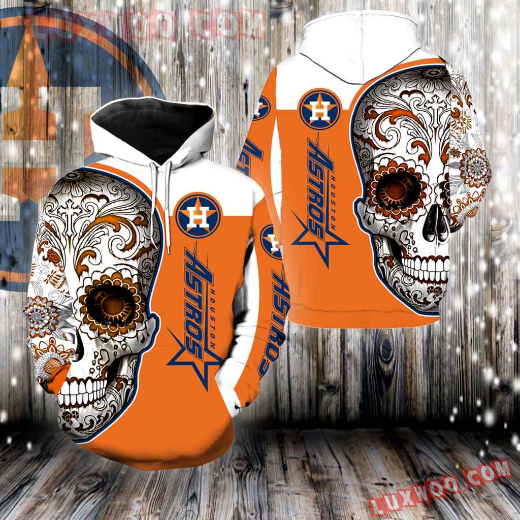 Houston Astros New Skull All Over Print K1045