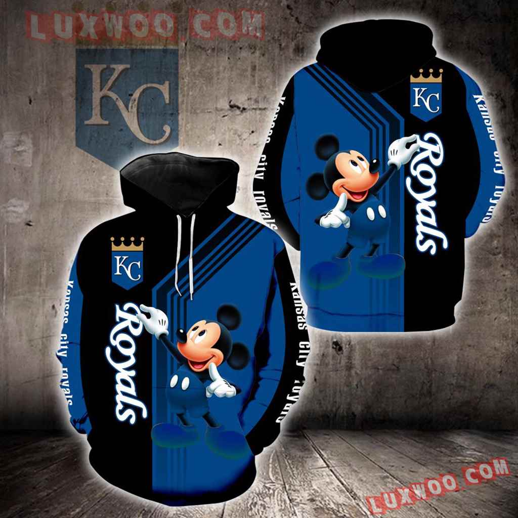Kansas City Royals Mickey Mouse New Full All Over Print K1369 - Luxwoo.com