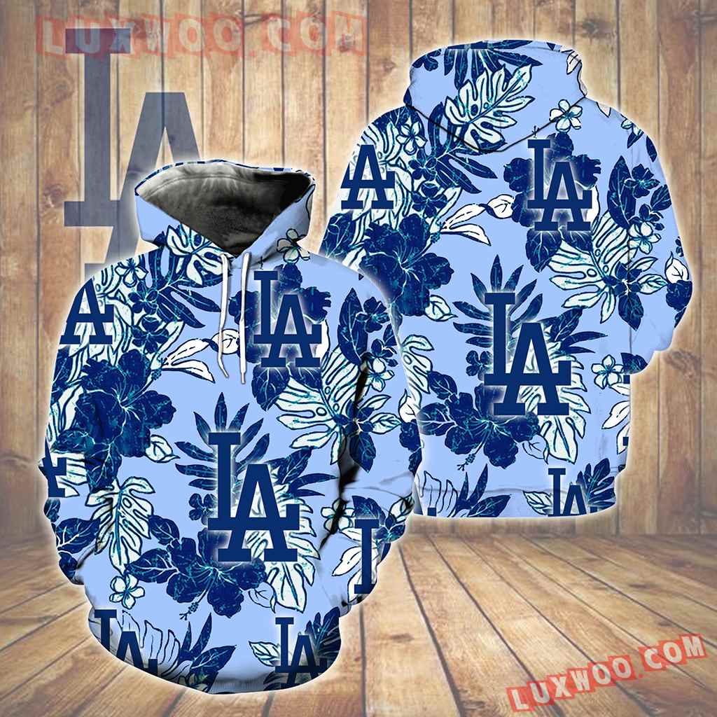 Los Angeles Dodgers Hawaiian Tropical Flower New Full All Over Print V1583