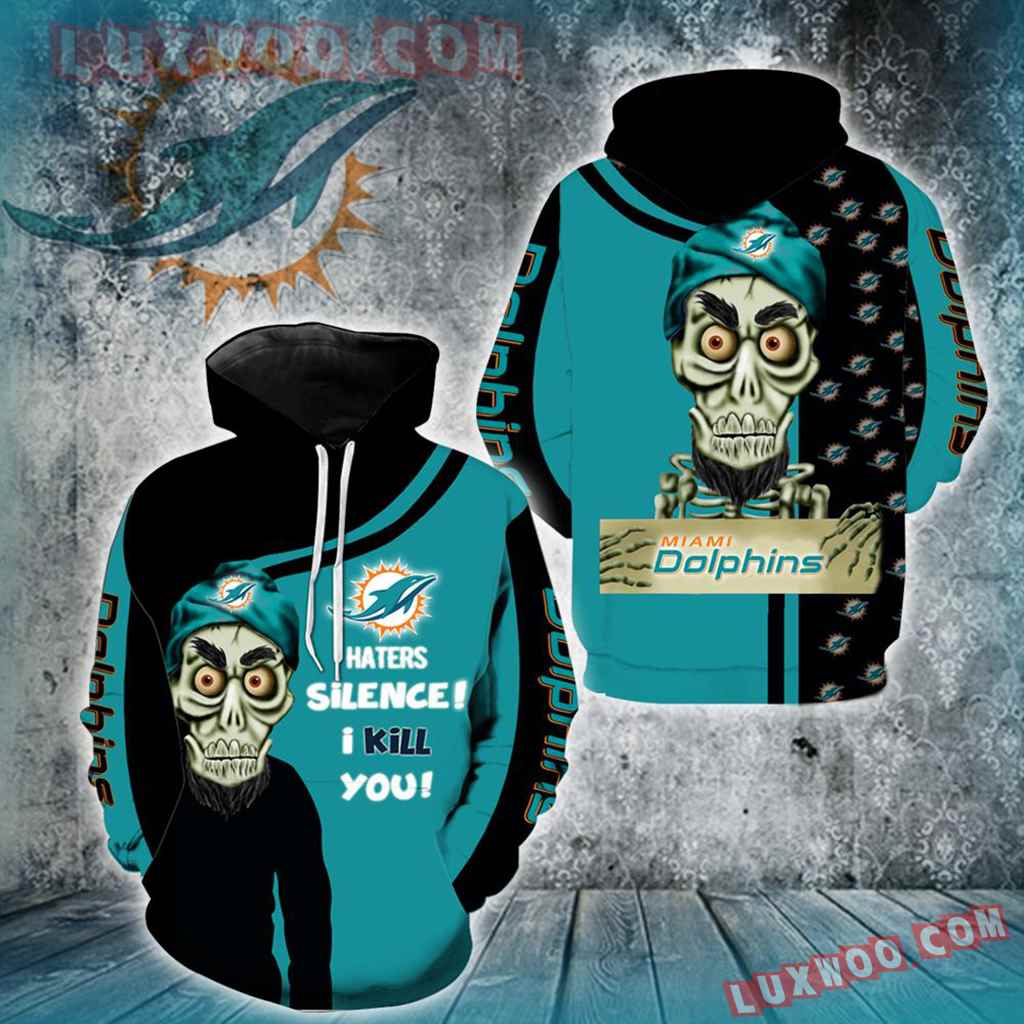 Miami Dolphins Achmed New Skull Full All Over Print K1208