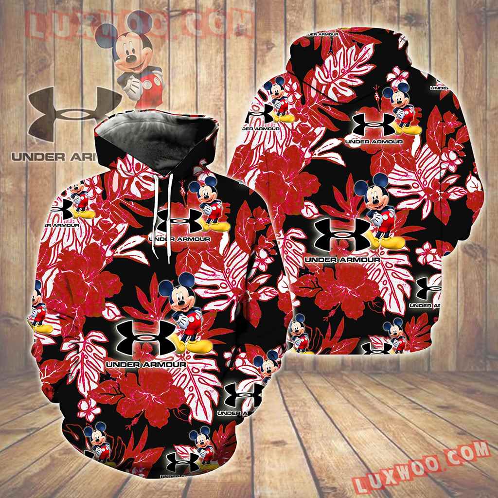 Mickey Mouse Under Armour Hawaiian Tropical Flower New Full All Over Print K1568