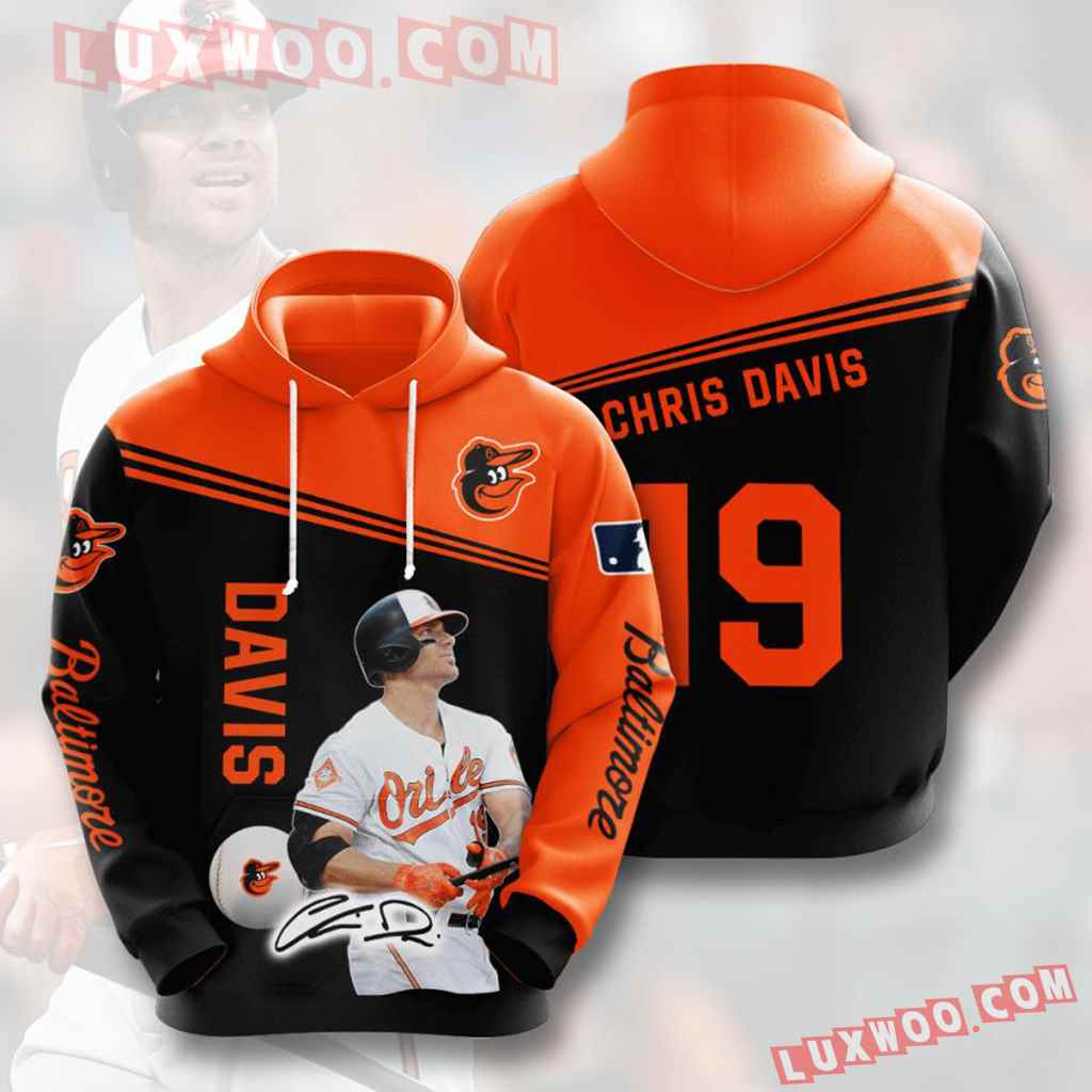 Mlb Baltimore Orioles 3d Hoodie V9