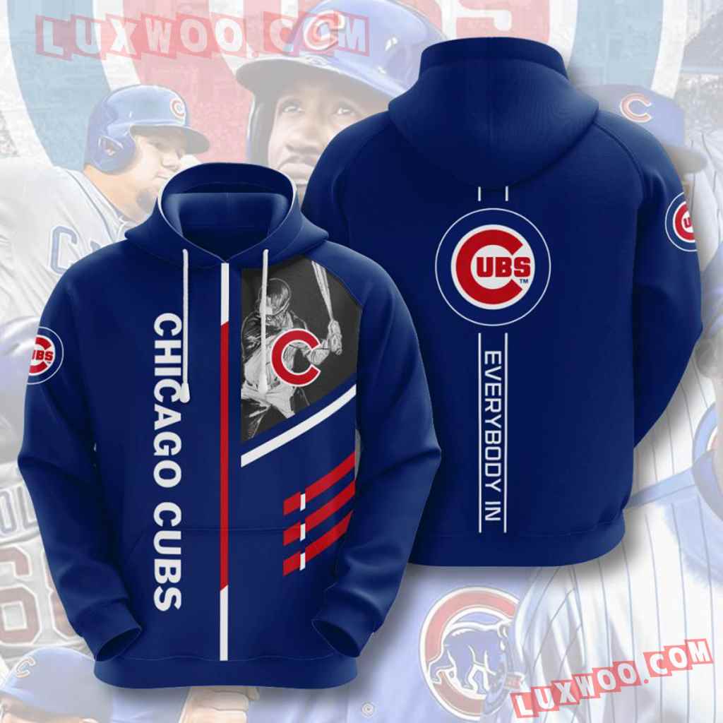 Mlb Chicago Cubs 3d Hoodie V1 Plus Size Up To 5xl