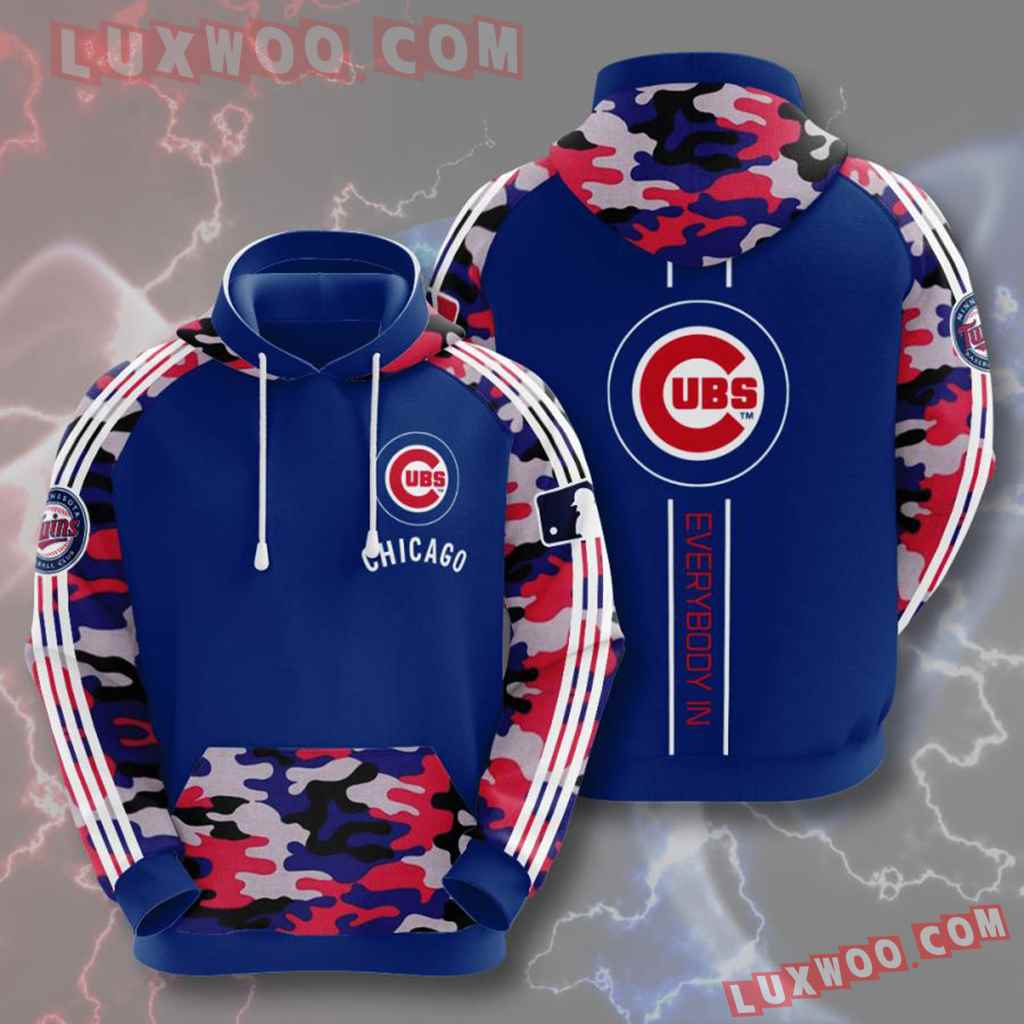 Mlb Chicago Cubs 3d Hoodie V4 Full Size Up To 5xl