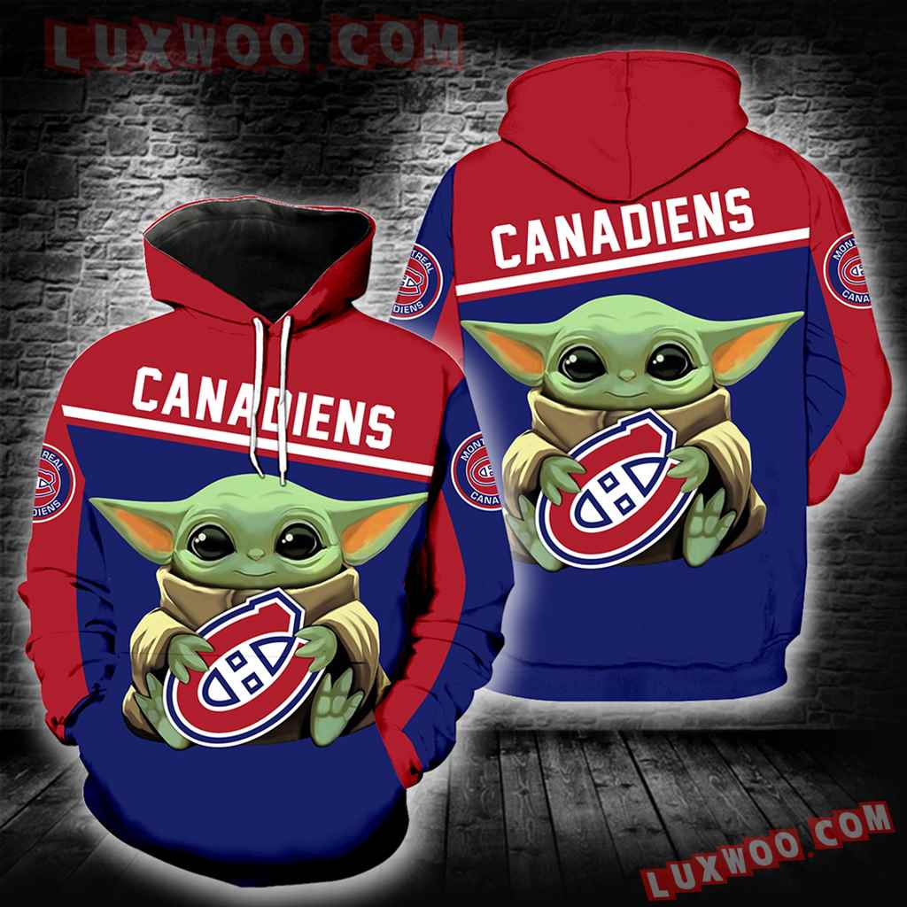 Montreal Canadiens Baby Yoda New Full All Over Print K1342