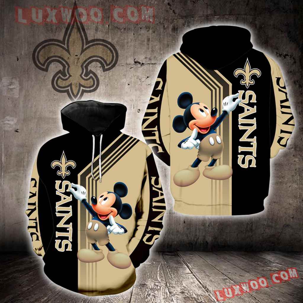 New Orleans Saints Mickey Mouse New Full All Over Print K1238