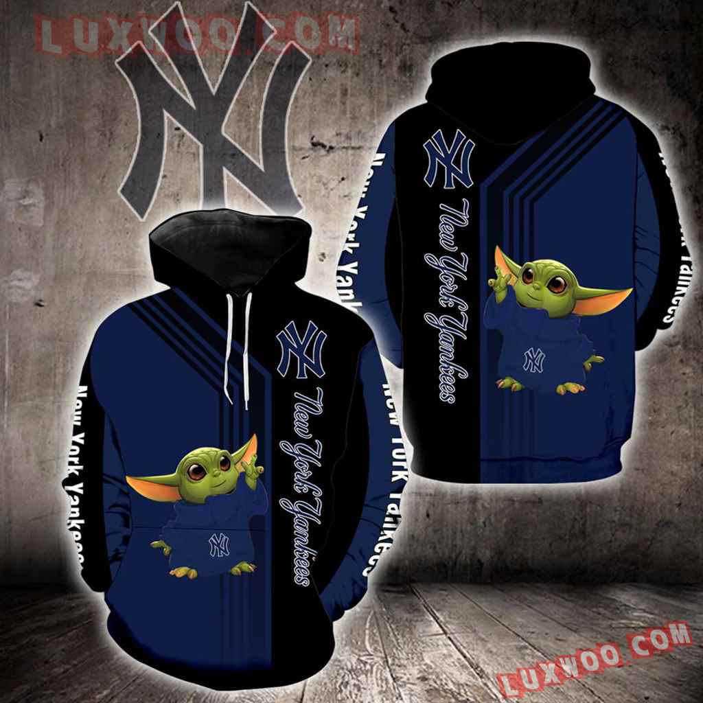 New York Yankees Baby Yoda Green New Full All Over Print K1269